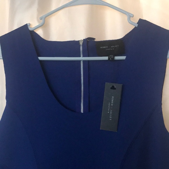 Darling Royal Violet Blue Romper Dress - Picture 2 of 8